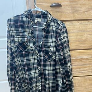 Plaid Button-Up Flannel